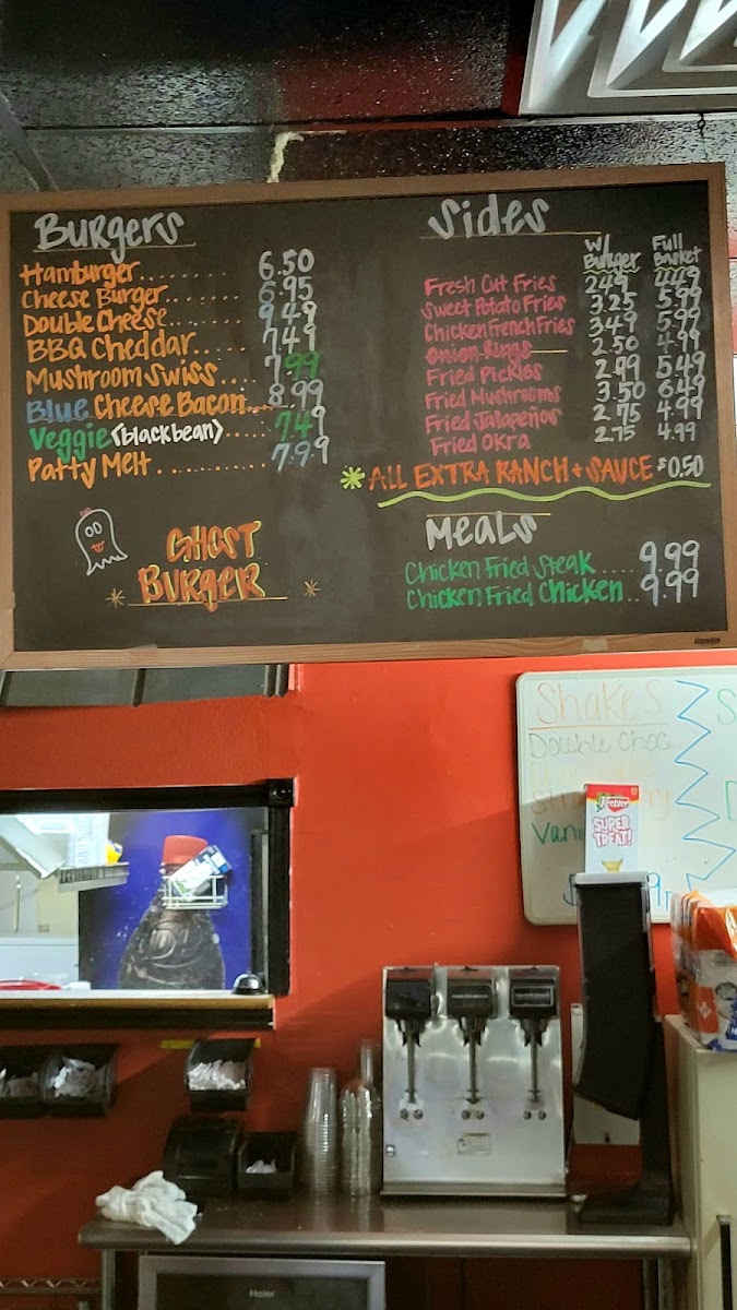 Hideout Burgers Menu - Image 2
